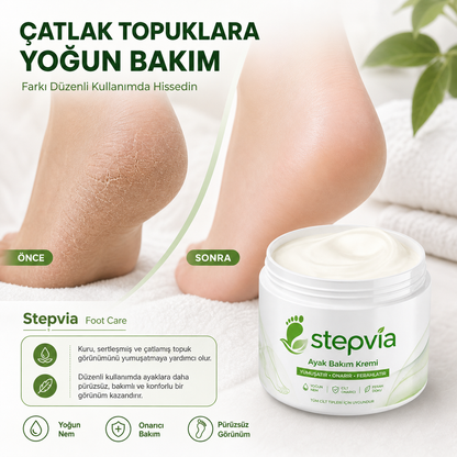 StepVİA Topuk Çatlağı, Sertleşme ve Kuruluğa Özel Onarım Kremi 100ml